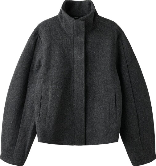 LMTD Nlfbarina Ls Short Jacket   Grey   134 140