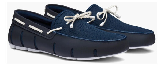 Swims Braided Lace Loafers Navy/White 8 (41) Swims Braided Lace Loafers Navy/White 8 (41)