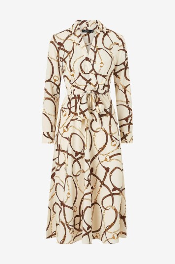 Lauren Ralph Lauren Kjole Poly Cdc 79 Dress Beige