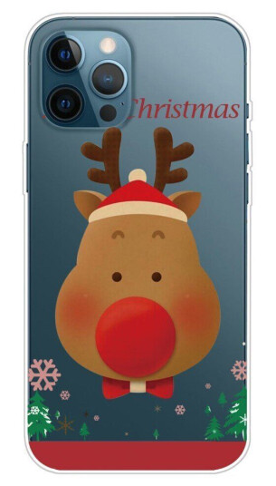 INCOVER iPhone 14 Pro Max TPU Plast Jul Deksel - Reisndyr med Sløyfe INCOVER iPhone 14 Pro Max TPU Plast Jul Deksel - Reisndyr med Sløyfe