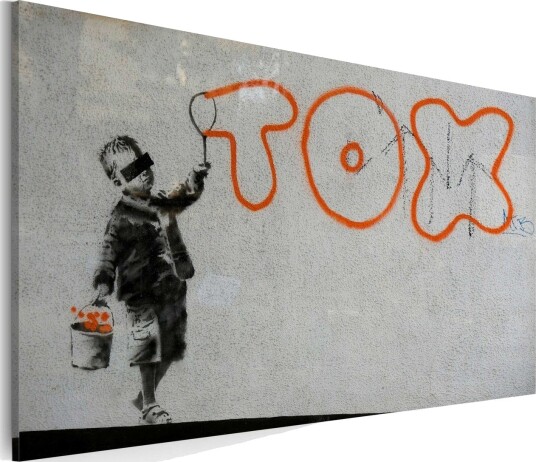 Bilde Wallpaper Graffiti Banksy 60x40 Artgeist sp. z o. o.