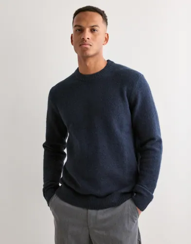 Jack & Jones Jprblasimon Souffle Knit Crew Neck Collegegensere Blå