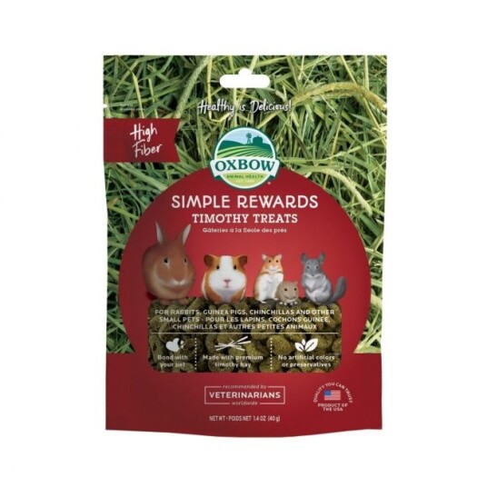 Oxbow Simple Rewards Timothy Treats 40 G Oxbow Simple Rewards Timothy Treats 40 G
