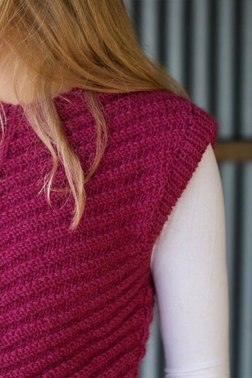 Garnius WENA VEST Mørk rosa