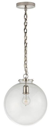 Katie Globe takpendel nickel/klarglas Katie Globe takpendel nickel/klarglas