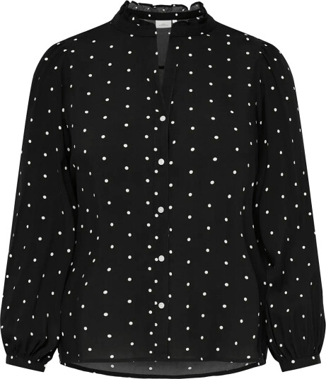 ONLY Carmakoma Carraya L/S Shirt Wvn Noos Black 48