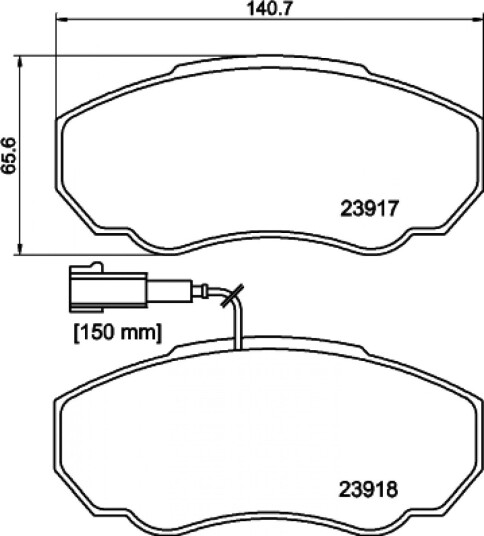 Bremseklosser HELLA 8DB 355 010 391