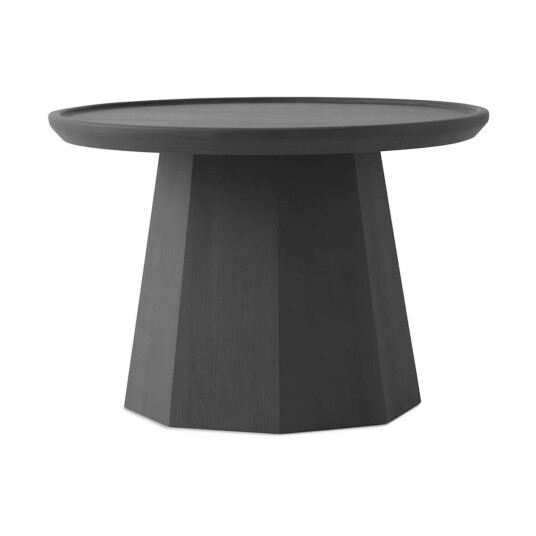 Normann Copenhagen Pine table large sidebord Ø 65 cm H: 44,5 cm Dark grey