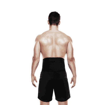 Rehband Basic Line Back Support 3mm, ryggstøtte, unisex Black One Size