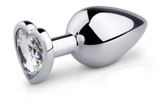 EasyToys buttplug med diamant no. 7 sølv