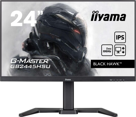 Iiyama G-Master GB2445HSU 24" FHD IPS Gaming Skjerm 100Hz Sort