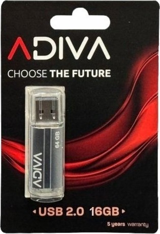 Adiva Usb 2.0-Pendrive 16Gb Adiva 0254 Adiva Usb 2.0-Pendrive 16Gb Adiva 0254