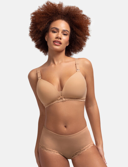 Dorina May Light Padded Soft Bra Pink F x 75