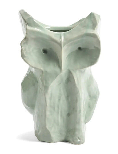 Serax Owl Vase L Light Blue After Midnight - Green - 30 CM Serax Owl Vase L Light Blue After Midnight - Green - 30 CM