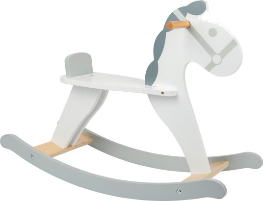 Small Foot Skandi Gyngehest 24+mnd maks 50 kg Hvit/Grå
