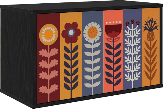 vidaXL Vegghengt TV skap ESSEN 69 x 33 x 40 cm Svart eik vidaXL Vegghengt TV skap ESSEN 69 x 33 x 40 cm Svart eik