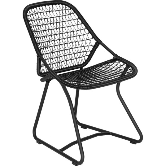 Fermob Sixties Stol Plast Liquorice 170142 Fermob Sixties Stol Plast Liquorice 170142
