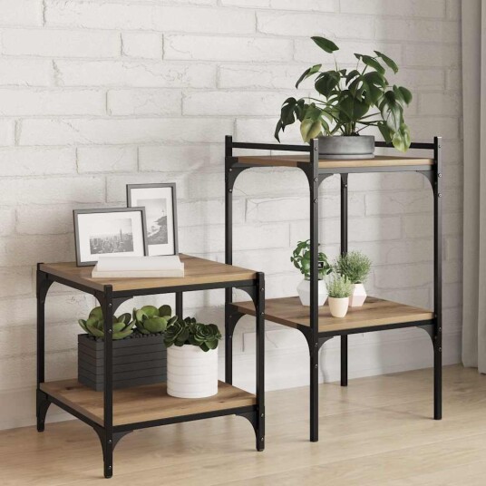  Bokhyllebrett 4 pcs Brun 40 x 40 x 1.5 cm Konstruert tre