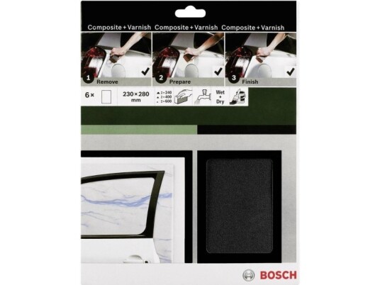 Bosch Håndslipepapir Sett K240/400/600 230x280mm