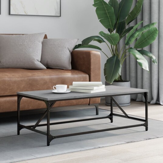 Salongbord grå sonoma 100x50x35 cm konstruert tre 8721012124936