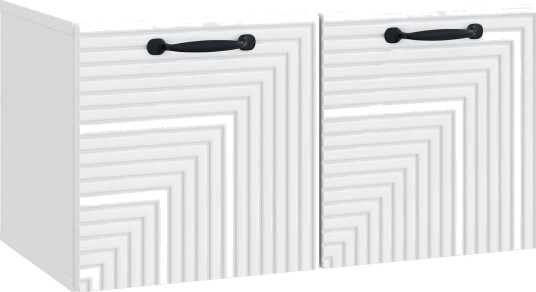 Vegghengt TV skap Hvit 59,5 x 31 x 30 cm Konstruert tre