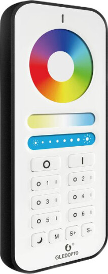 Gledopto RGB+CCT touch fjernkontroll   6 soner batteri