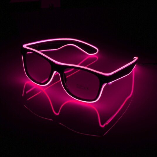 Catsson Int Group LTD El Wire LED Briller - Rosa Catsson Int Group LTD El Wire LED Briller - Rosa