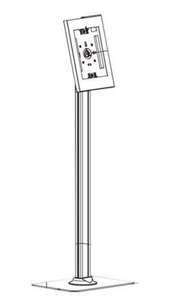 Neomounts Gulvstand for Nettbrett Låsbar Hvit FL15-650WH1 Neomounts Gulvstand for Nettbrett Låsbar Hvit FL15-650WH1