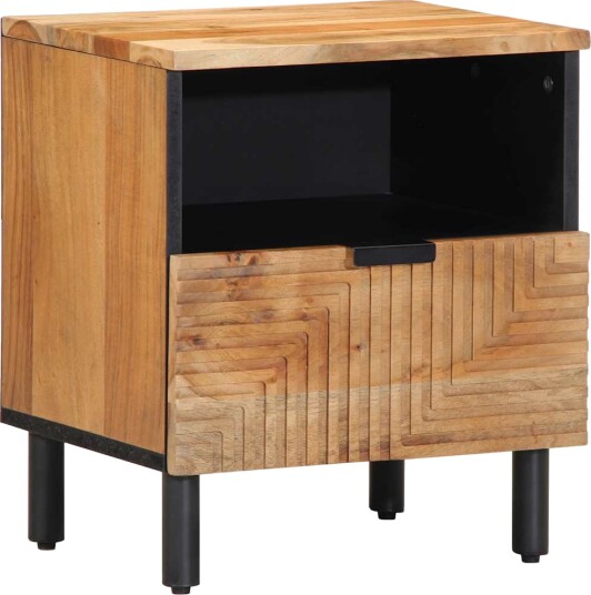 vidaXL Nattbord 40x33x46 cm heltre akasie