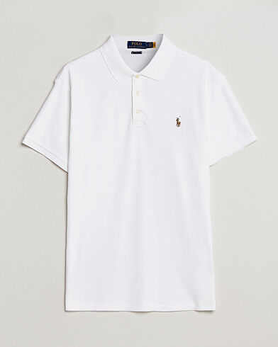 Polo Ralph Lauren Slim Fit Pima Cotton Polo White Polo Ralph Lauren Slim Fit Pima Cotton Polo White