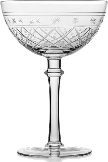 Hadeland Glassverk Victoria Champagneskål Ruteslip 25cl Klar