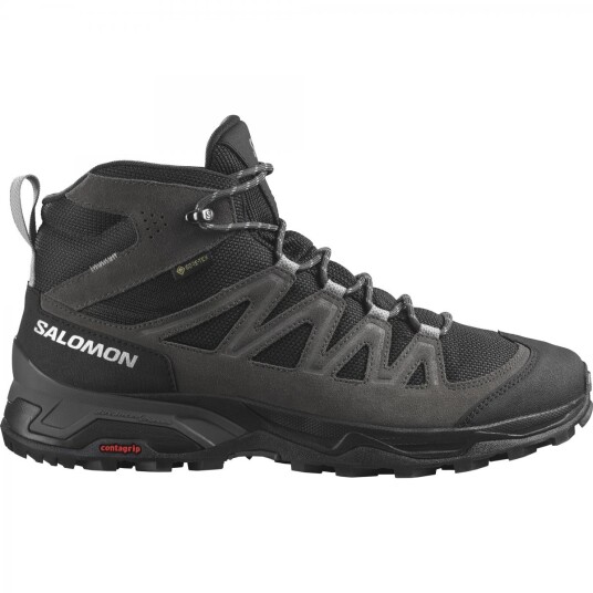Salomon  X Ward Leather Mid Gtx Herre 242 PHANTOM/Black/Magnet 11.5