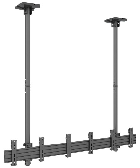 Multibrackets M Pro Series MBC3X1U - monteringssett - enkeltside - for 3 LCD-skjermer - svart