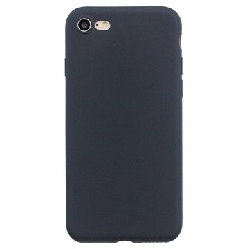 Mot Fingeravtrykk Matte iPhone 7/8/SE ((((((((((((2020))))))))))))/SE ((((((((((((2022)))))))))))) TPU deksel Svart