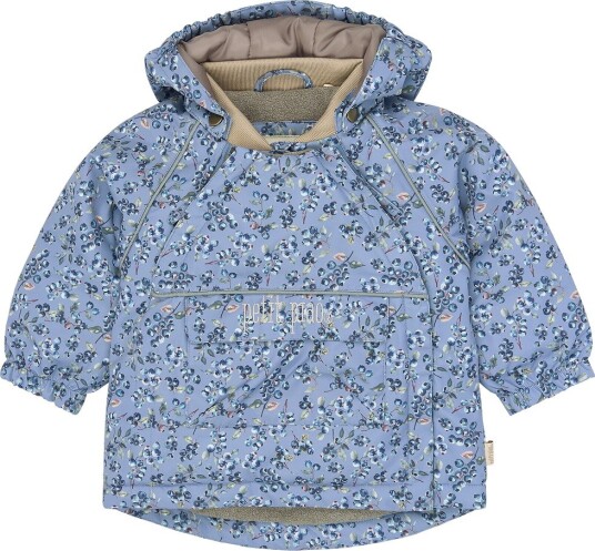 Petit Piao Vinterjakke PPDard Stonewash Blueberry AOP Petit Piao 2 år (92) Vinterjakke Beige Blå Lyseblå