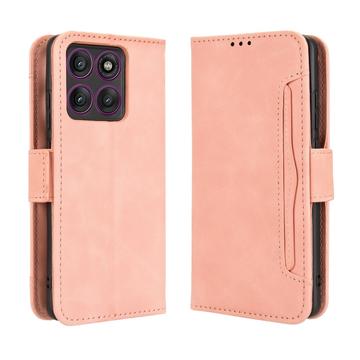 Motorola Edge 60 Pro Kortholder Lommebokveske   Rosa