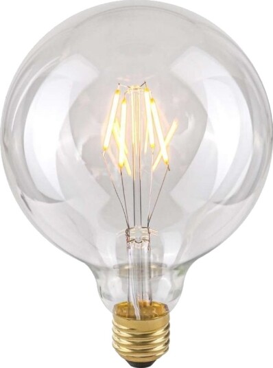Italux Dekorativ Led Retrolyspære Zarówka Retro 801405 Led G125 E27 Kule 4W 400Lm 230V 2200K Varm Hvit