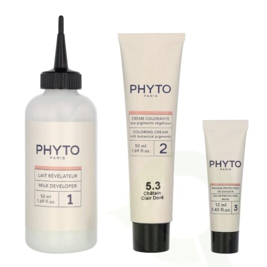 Phyto Phytocolor Permanent Color 112 ml #5.3 Light Golden Brown Phyto Phytocolor Permanent Color 112 ml #5.3 Light Golden Brown