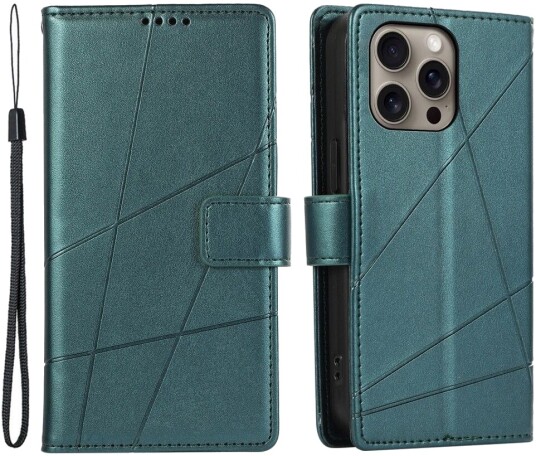Trolsk Lommebokdeksel Elegant (iPhone 16 Pro) Grønn