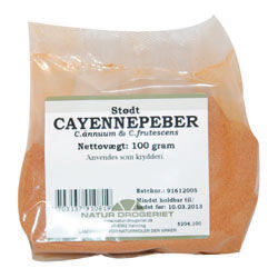 Natur Drogeriet Natur-Drogeriet Cayennepepper Malt 100g