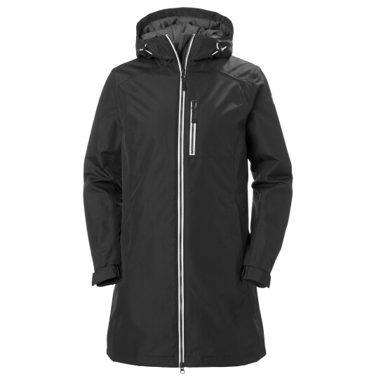 Helly Hansen Dame Lang Belfast Isolert Vinterjakke Svart S SvartS
