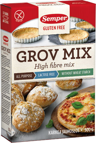 Semper Grov Brødmiks Glutenfri 500g