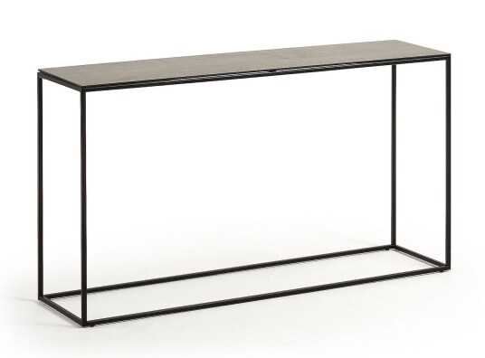 Kave Home - Rewena Konsolbord 110x74 Sort/Brun Unoliving 1690000-01-0 1596622-01-0