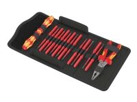 Wera Kraftform Kompakt VDE 17 Extra Slim 1 - Screwdriver handle with bit set - 16 deler - inn bærepung