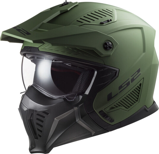 LS2 OF606 Drifter Solid Motocross Hjelm M Grønn
