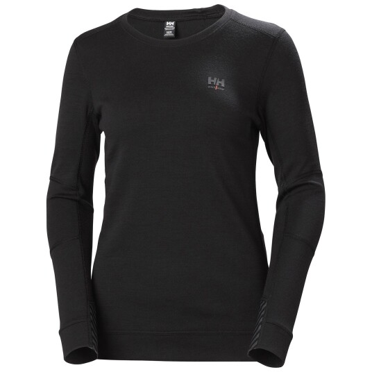 HH Workwear Workwear Helly Hansen Dame Lifa Merinoull Undertr?ye Med Rund Hals Svart XS HH Workwear Workwear Helly Hansen Dame Lifa Merinoull Undertr?ye Med Rund Hals Svart XS