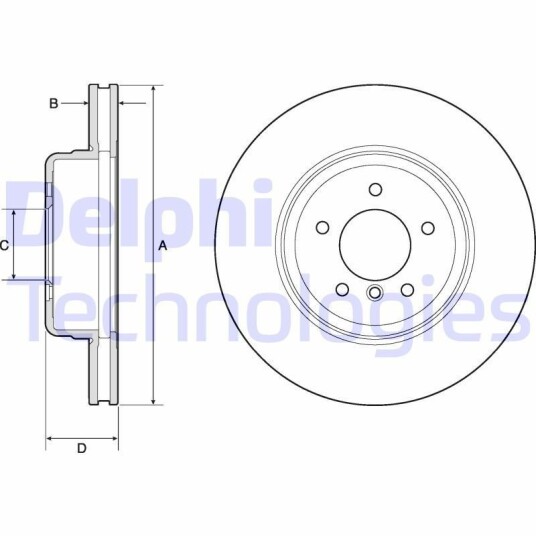 Bremseskive DELPHI BG9163C