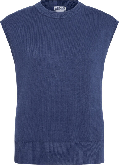 Weekday Knitted Vest Navy XL