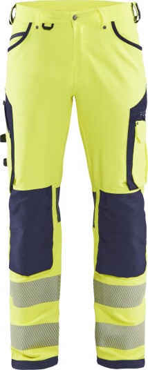 Blakläder 119716423389C154 Arbeidsbukse Varslinggul Marinebla C154