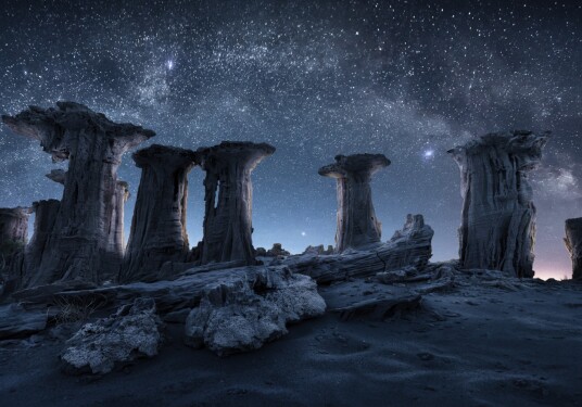Starlit Desert Formations Plakat / 21x30